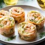 Polish Crab-Stuffed Salmon Pinwheels