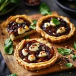 Caramelised onion and goat’s cheese tartlets recipe