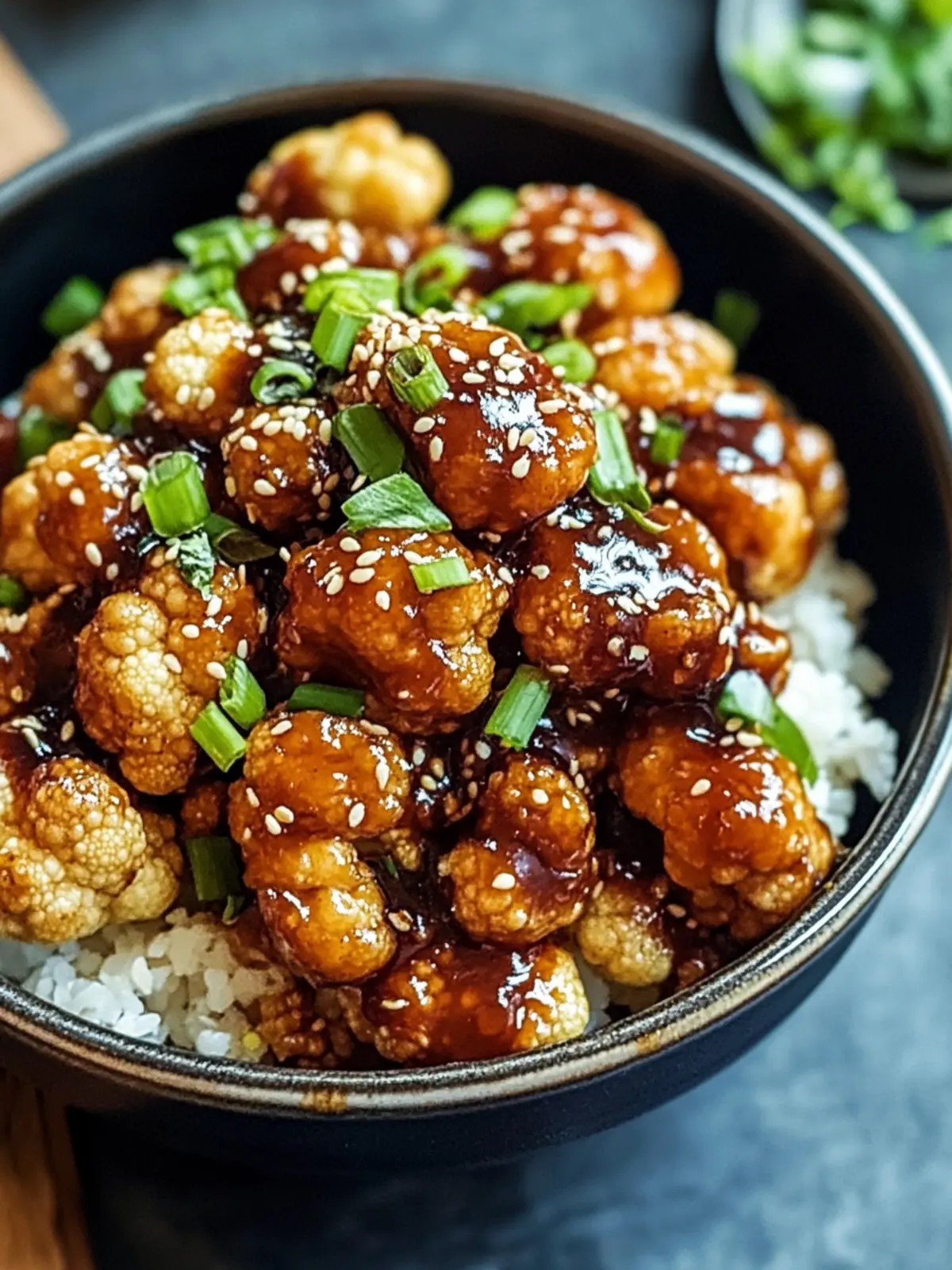 Sticky Sesame Cauliflower