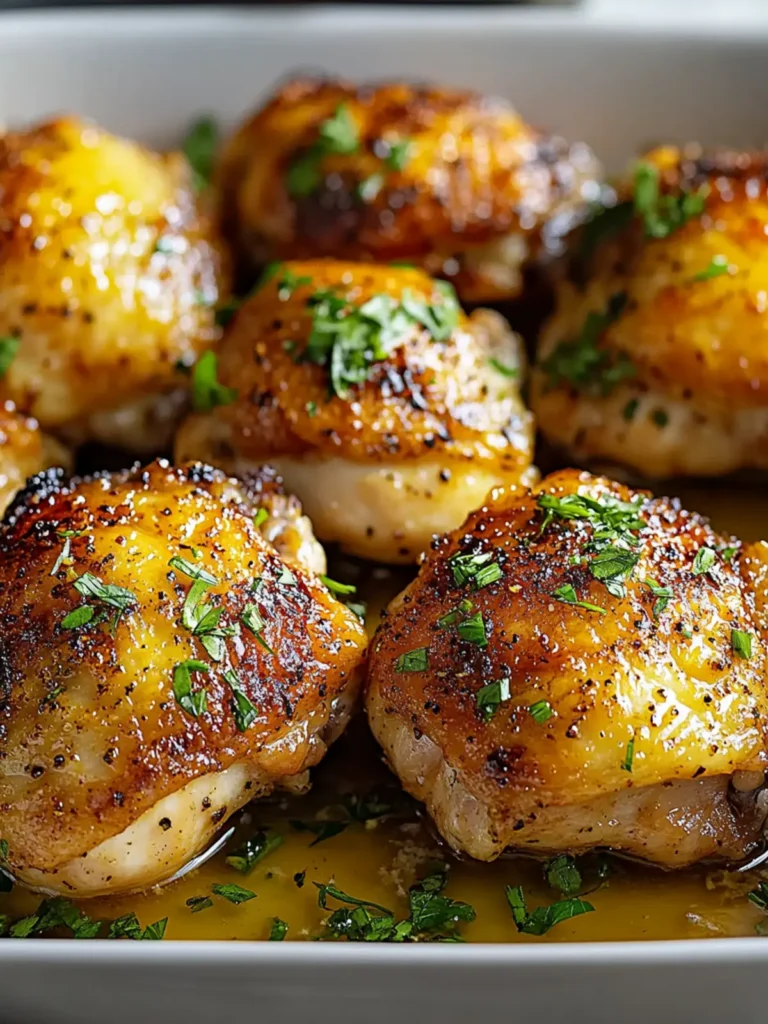 Crispy Baked Chicken Thighs