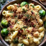 Mac and Cheese with Brussels Sprouts & Bacon Breadcrumbs