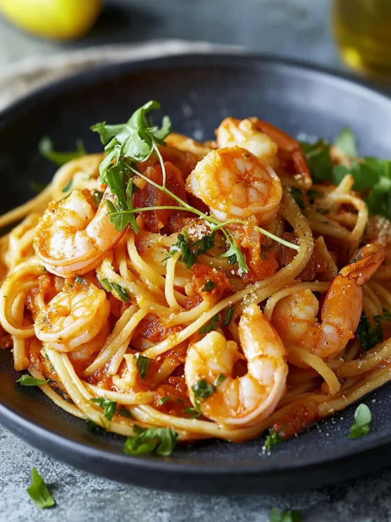 Harissa prawn linguine recipe