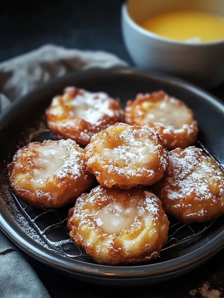 Warm Baked Apple Fritters
