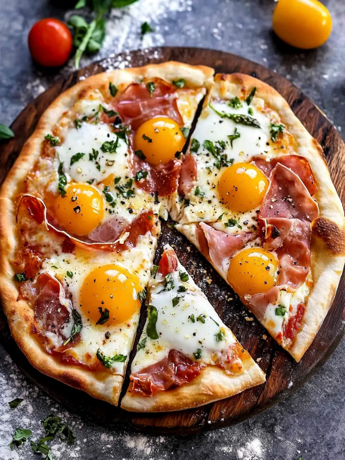Prosciutto Breakfast Pizza