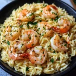 30-Min Lemon Garlic Shrimp Orzo