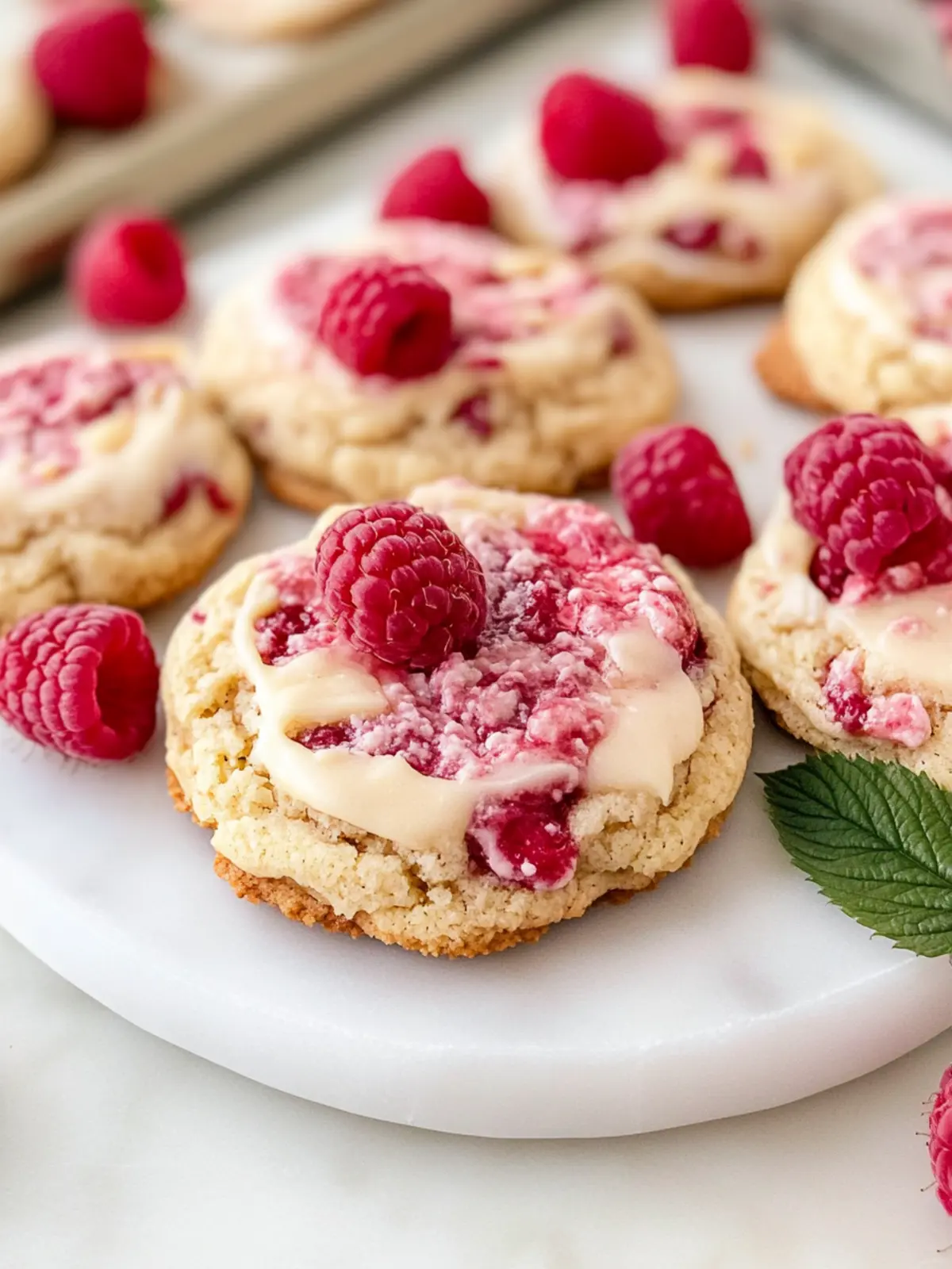 Raspberry Cheesecake Cookies