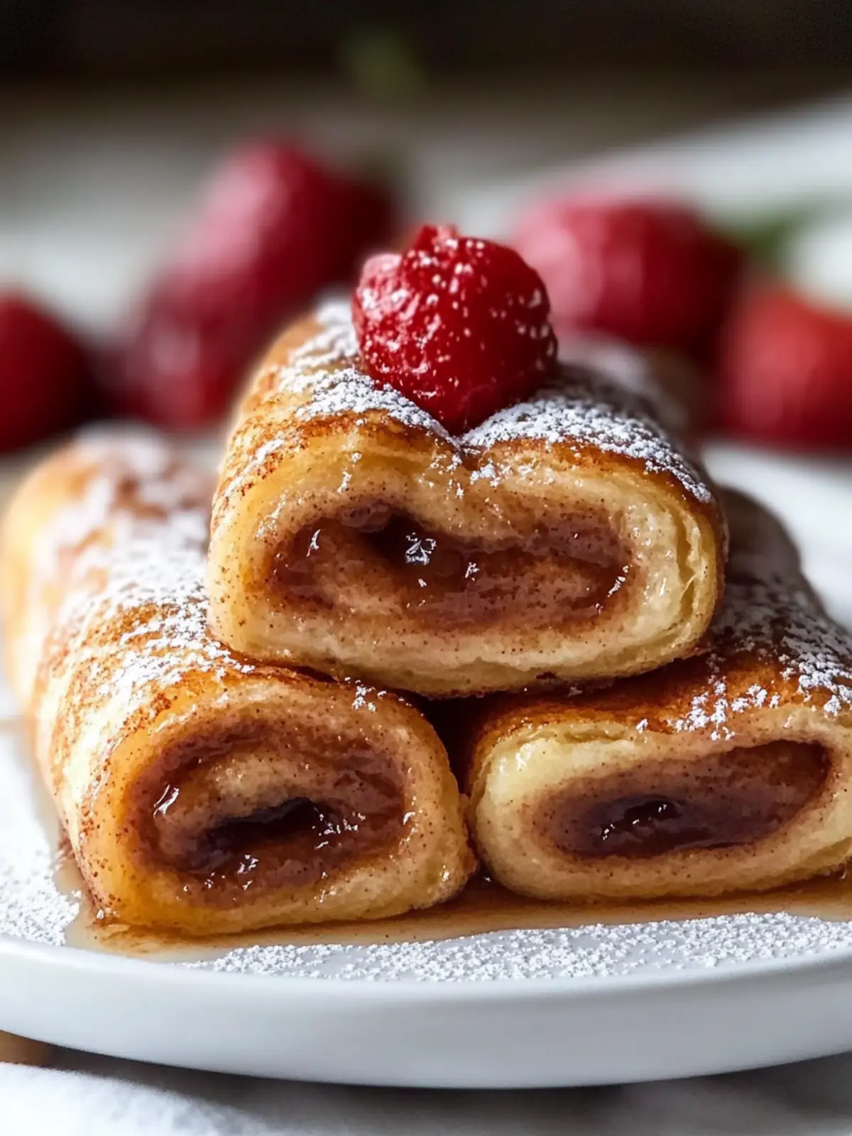 Cinnamon Roll French Toast Roll-Ups