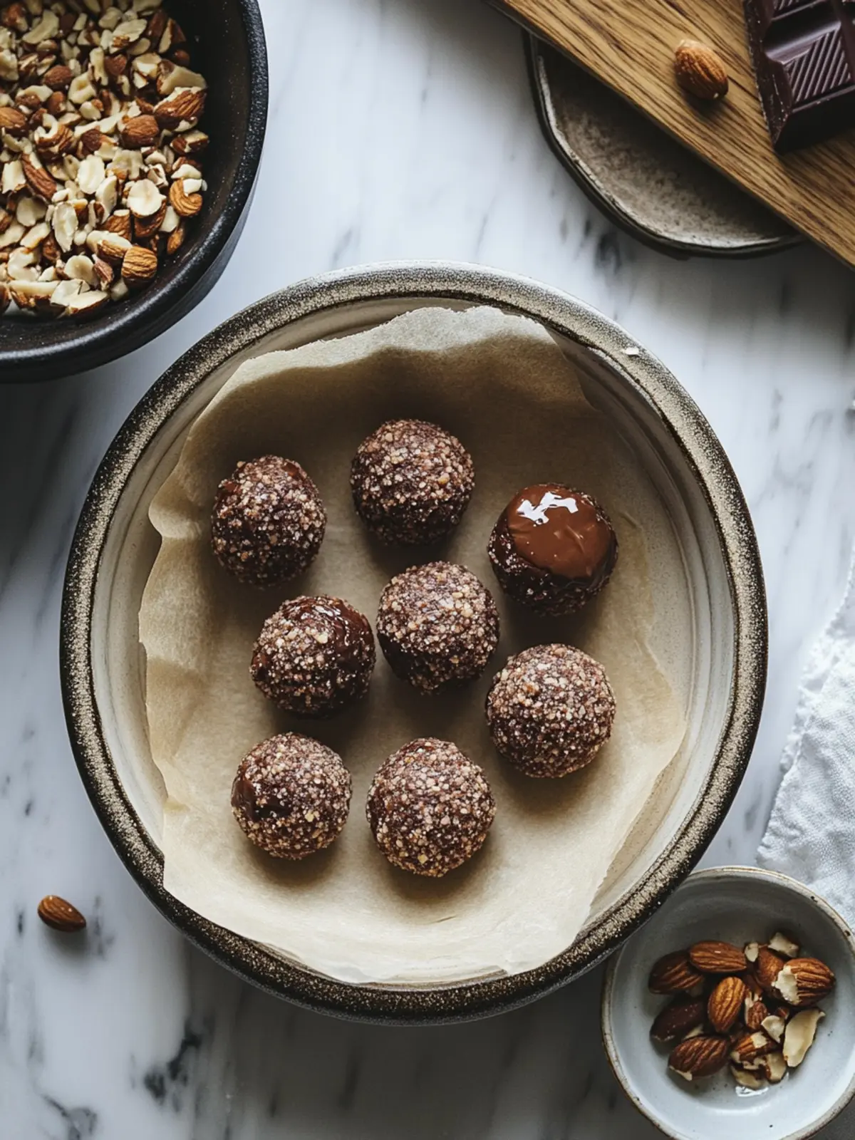 Nutty Chocolate Ball Cookies