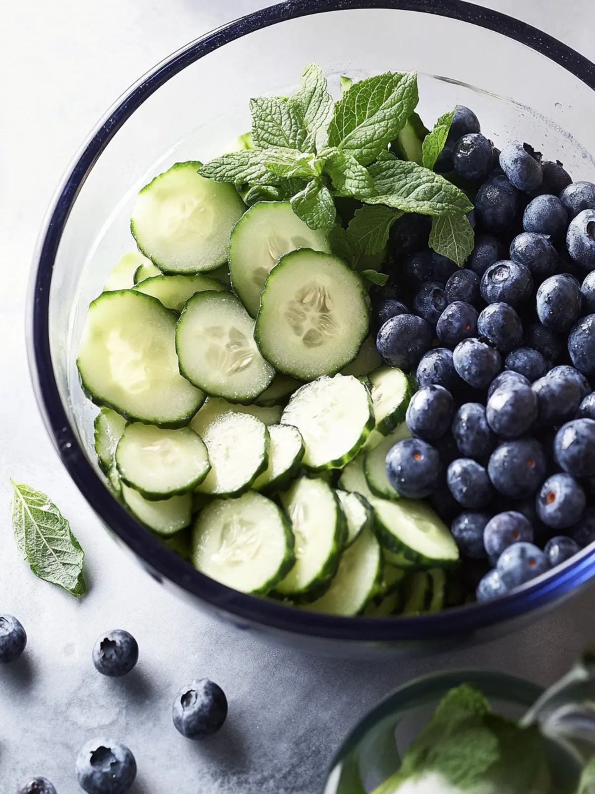 Cucumber Blueberry Salad