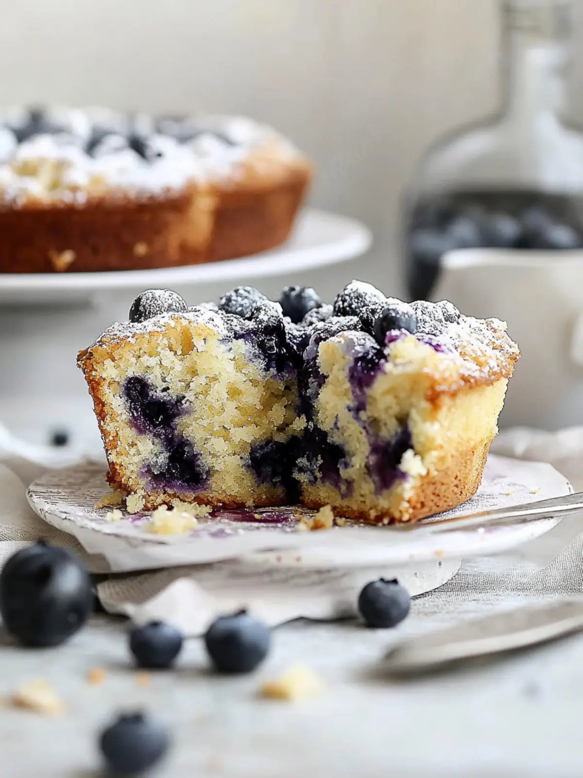 Easy-to-Make, Soft and Yummy Blueberry-Almond Cake
