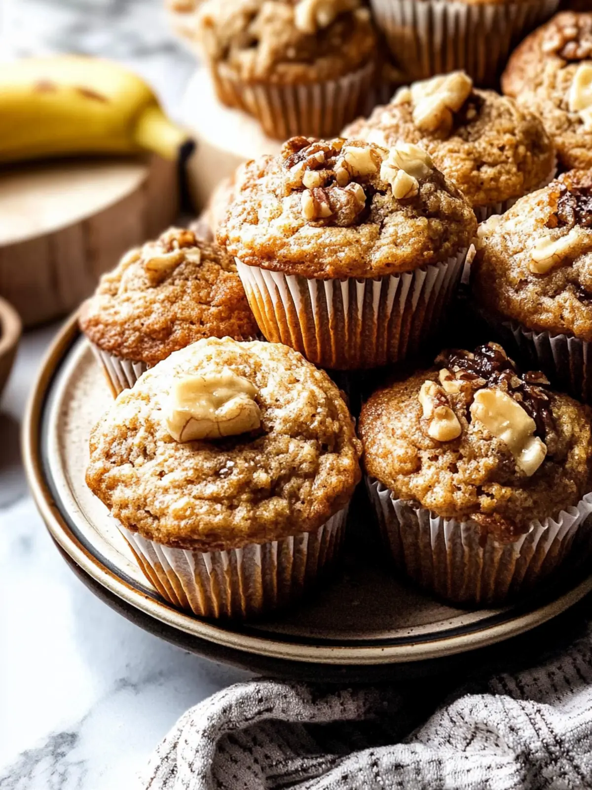Maple Banana Nut Muffins