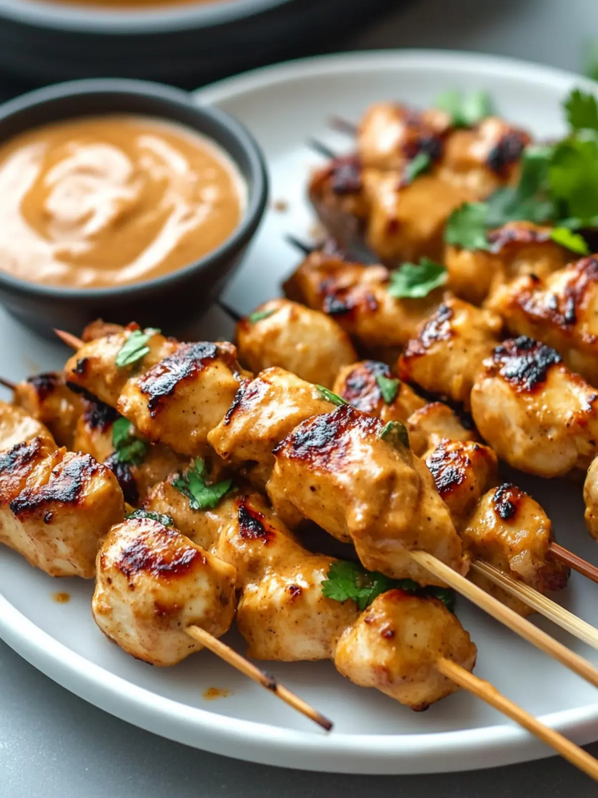 Chicken Satay with Peanut Sauce
