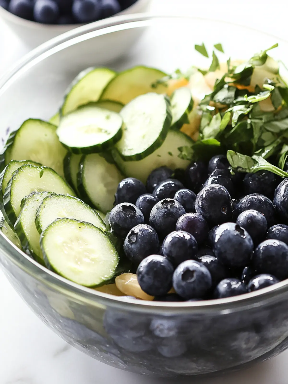 Cucumber Blueberry Salad