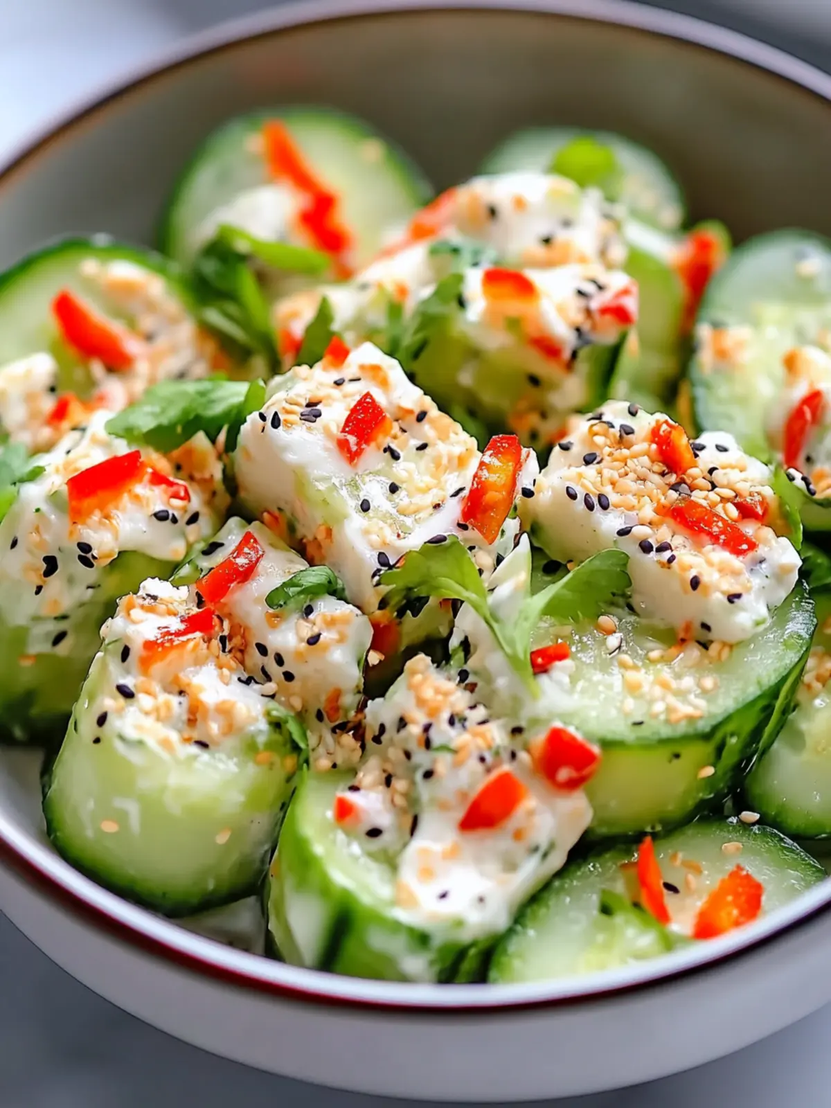 California Roll Cucumber Salad