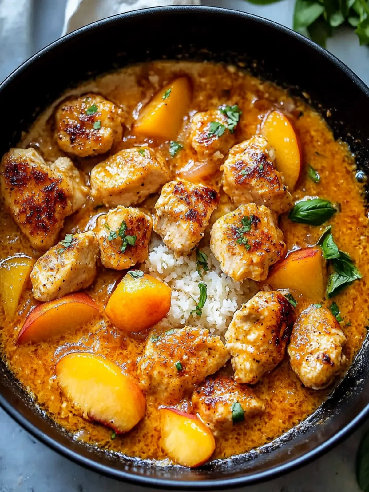 Coconut Peach Chicken