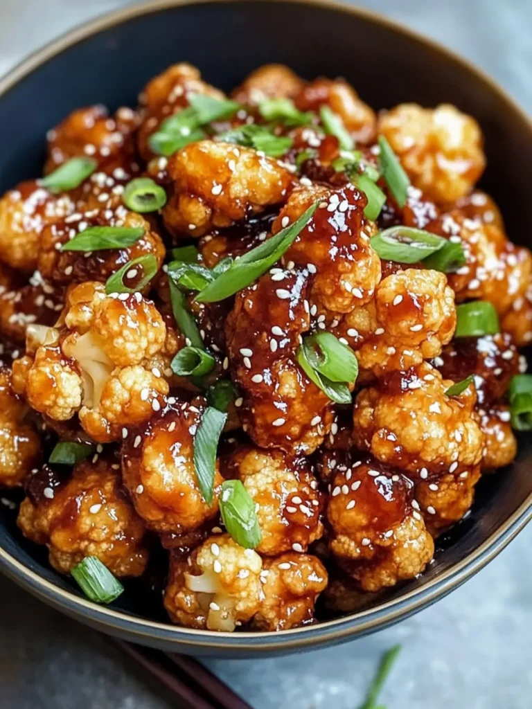 Sticky Sesame Cauliflower