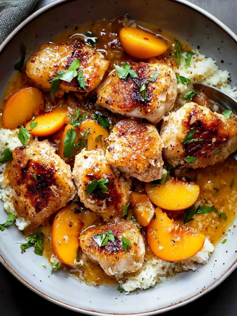 Coconut Peach Chicken