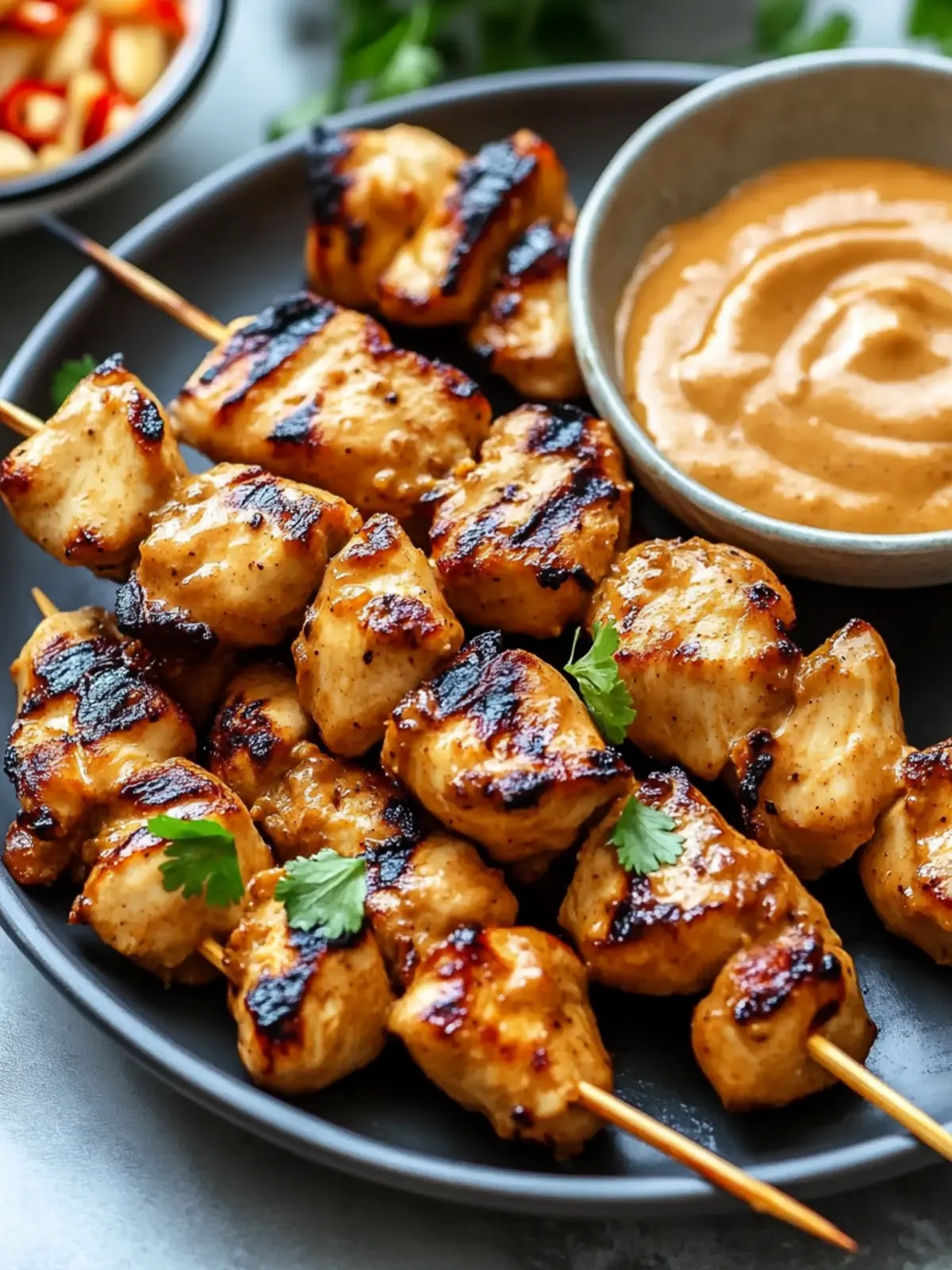 Chicken Satay with Peanut Sauce