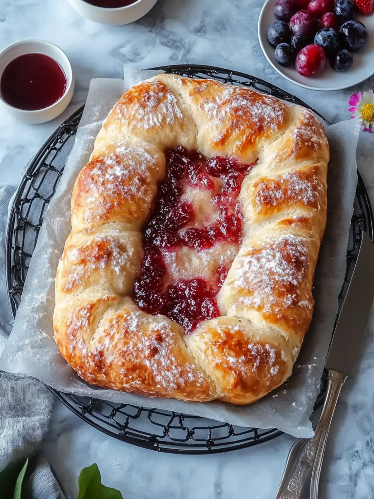 Homemade Jam Donut Focaccia