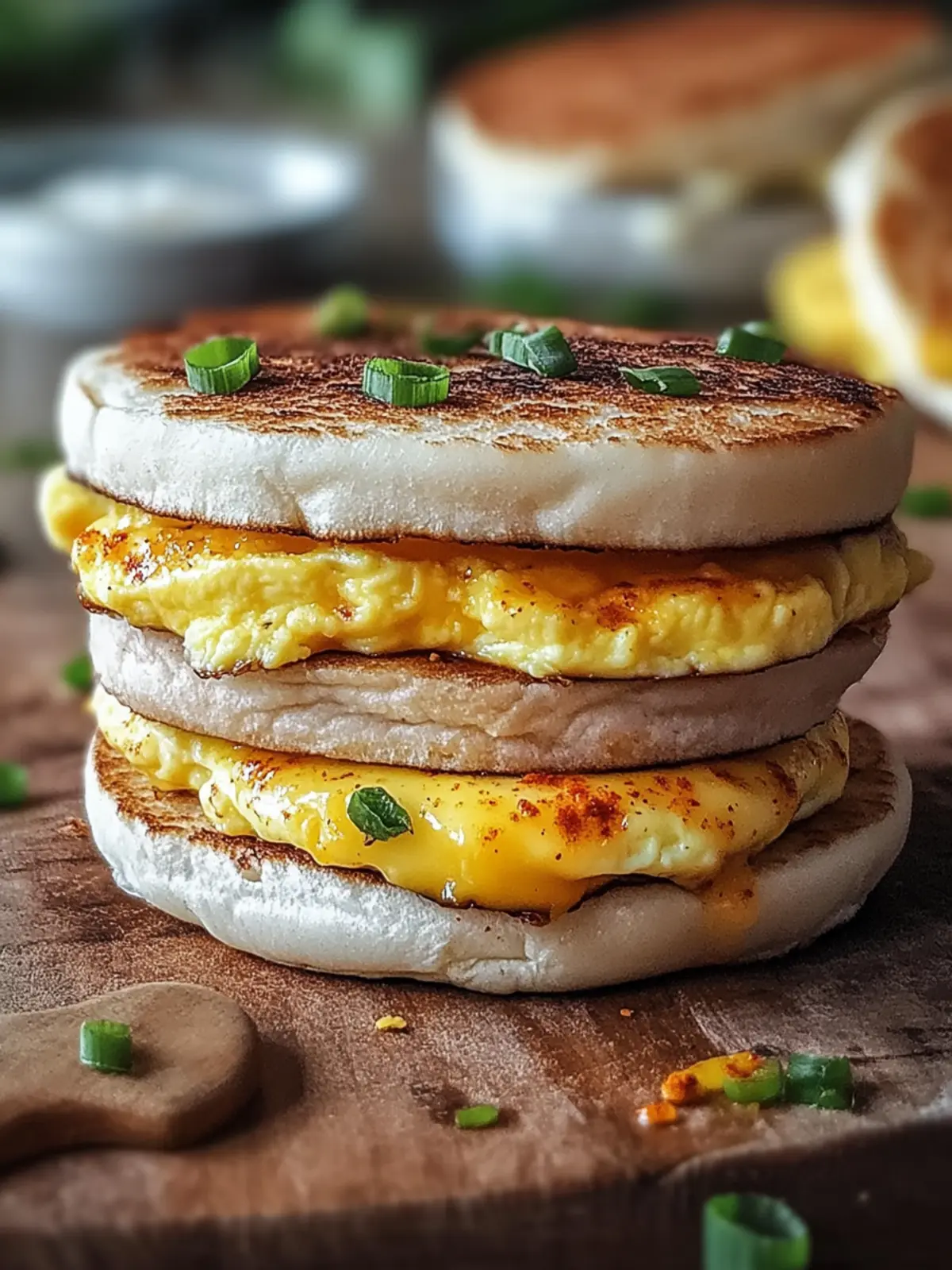 Spicy Chipotle Egg Breakfast Sandwiches
