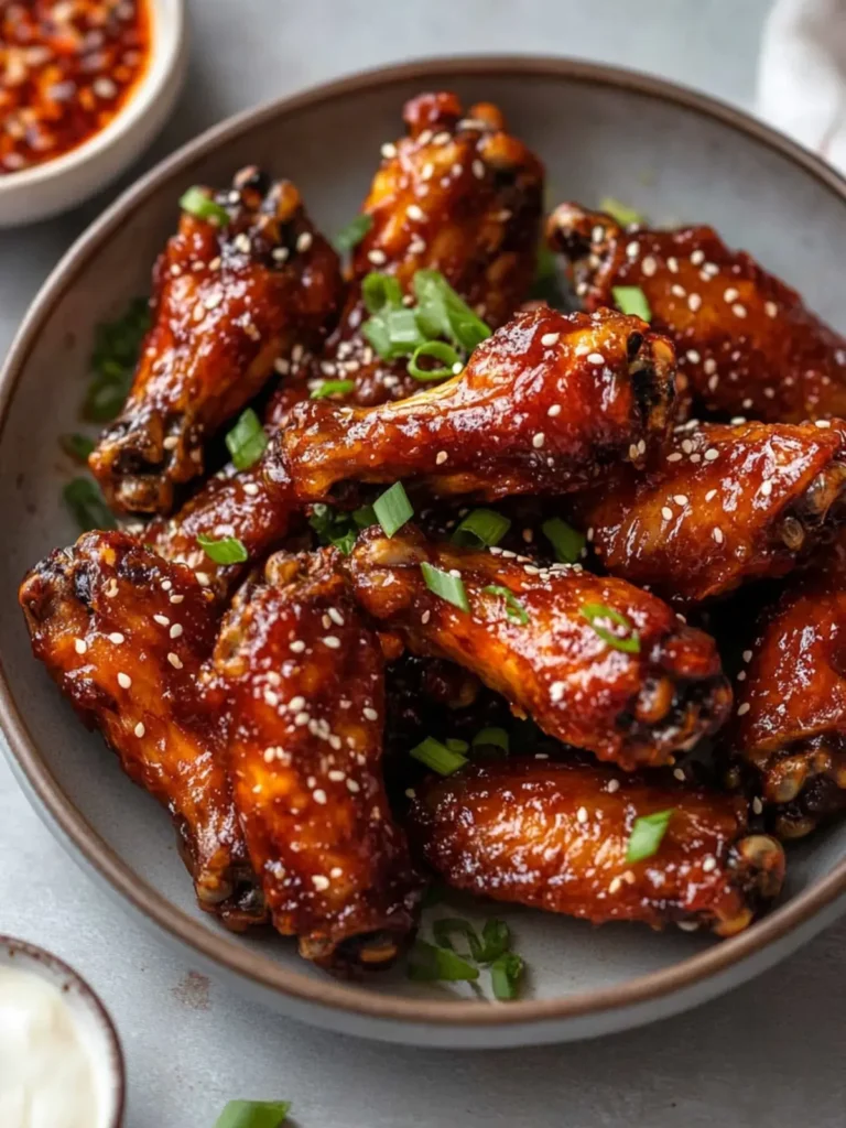 Sticky Gochujang Wings With Kimchi Ranch