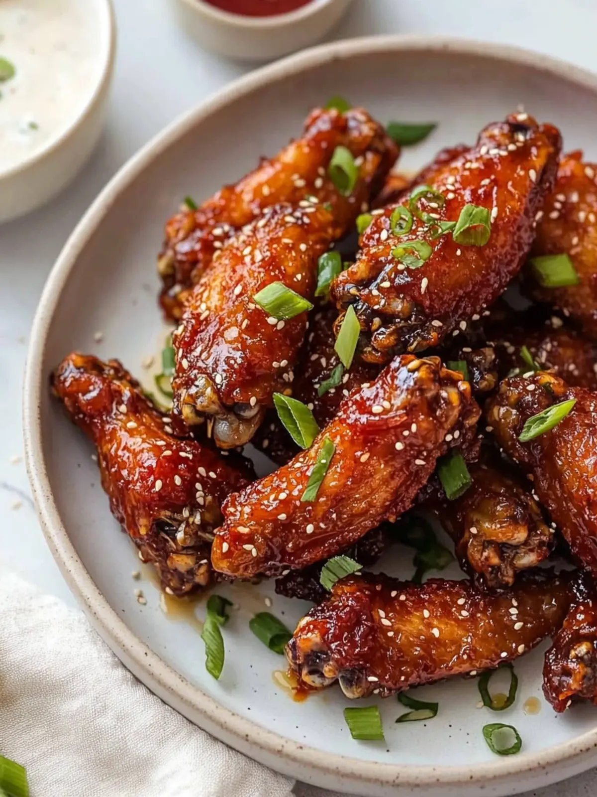 Sticky Gochujang Wings With Kimchi Ranch
