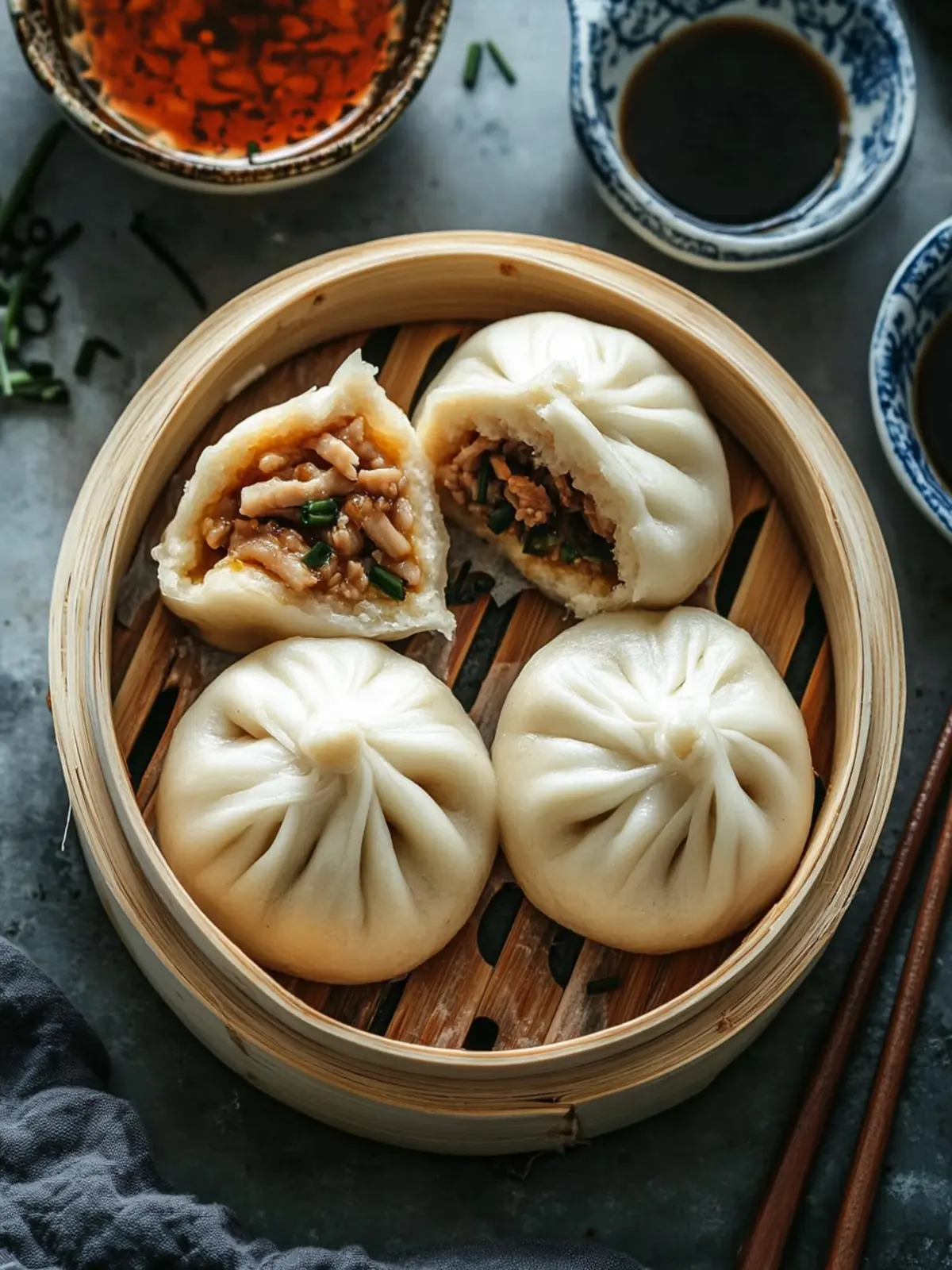 Steamed Pork Buns with Chive