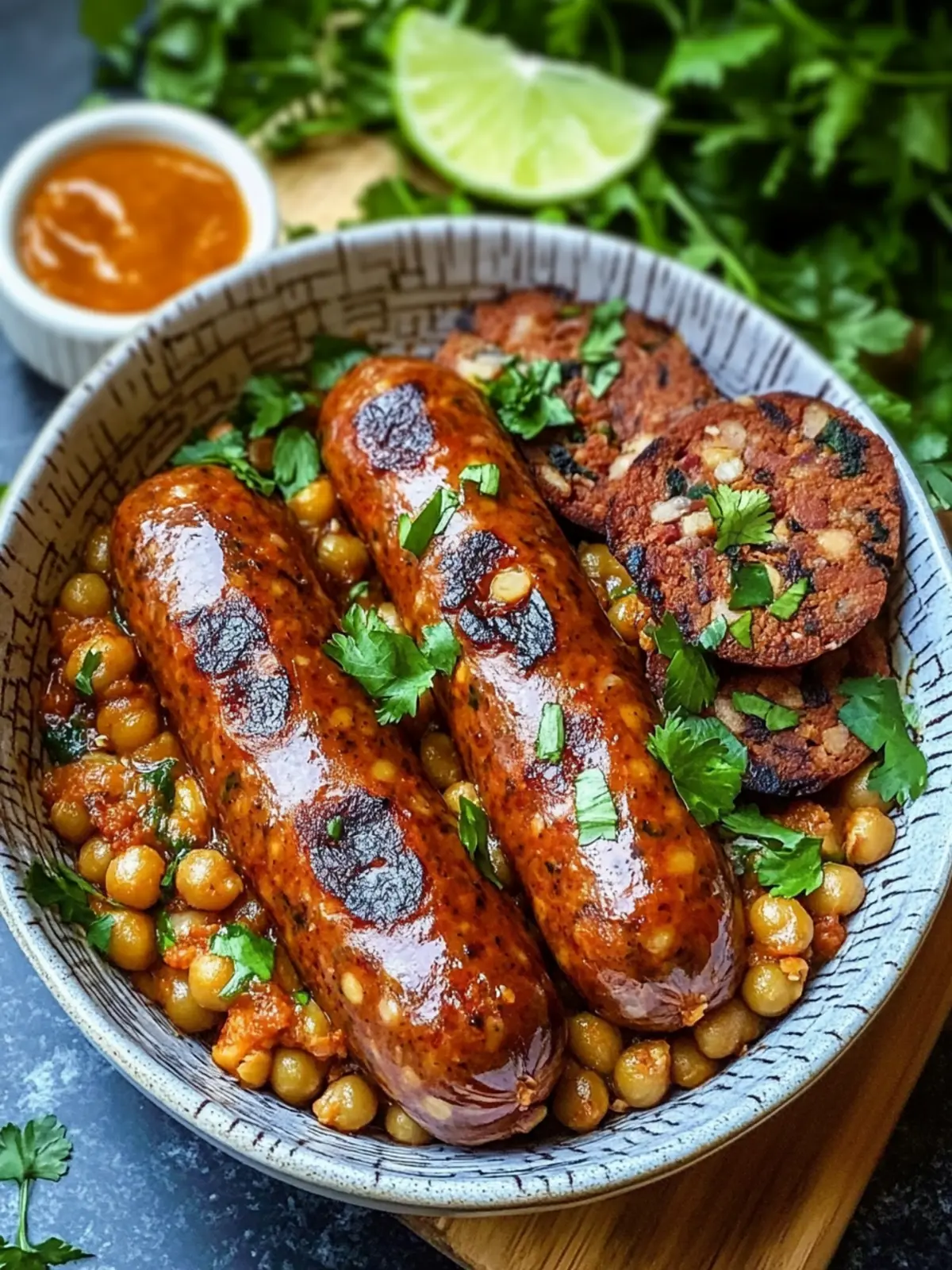 Homemade Smoky Chickpea & Lentil Sausage with a Kick