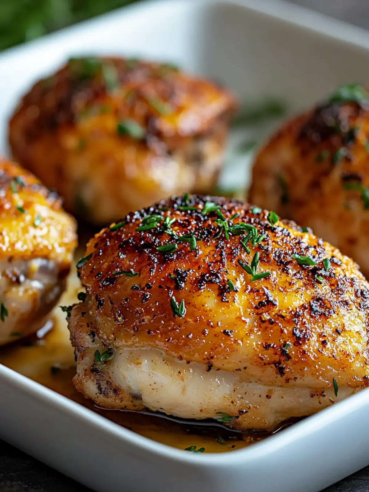 Crispy Baked Chicken Thighs