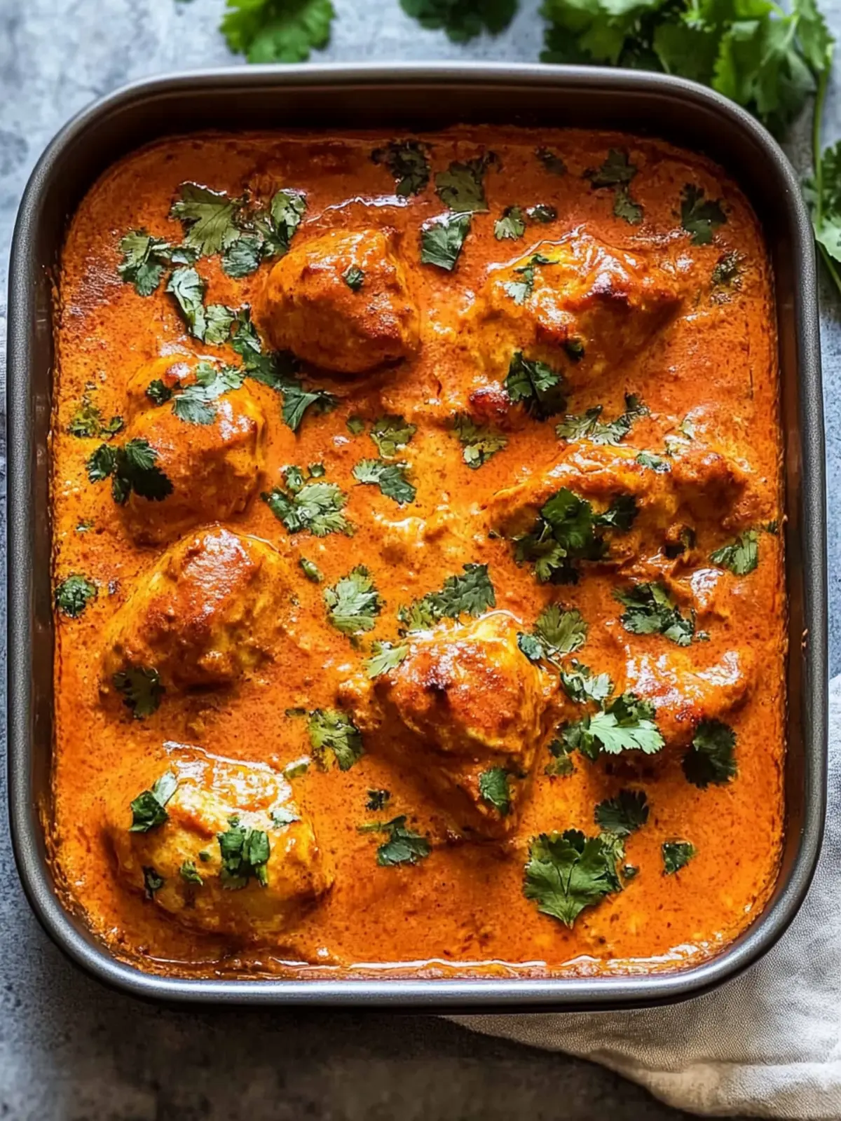 One-pan Baked Butter Chicken