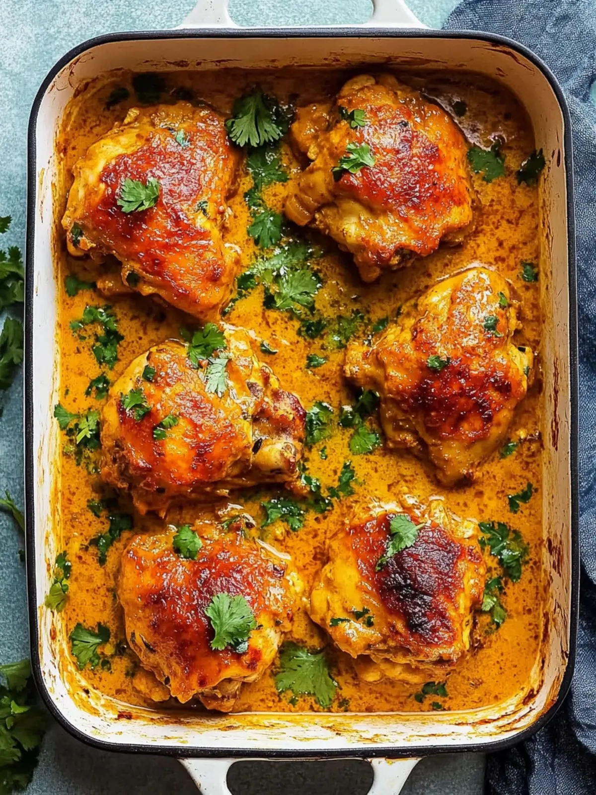 One-pan Baked Butter Chicken