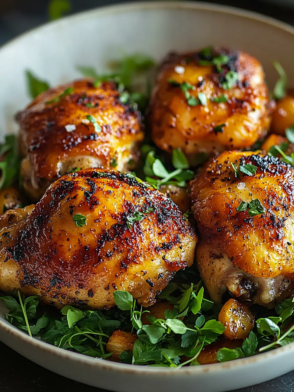 Crispy Baked Chicken Thighs