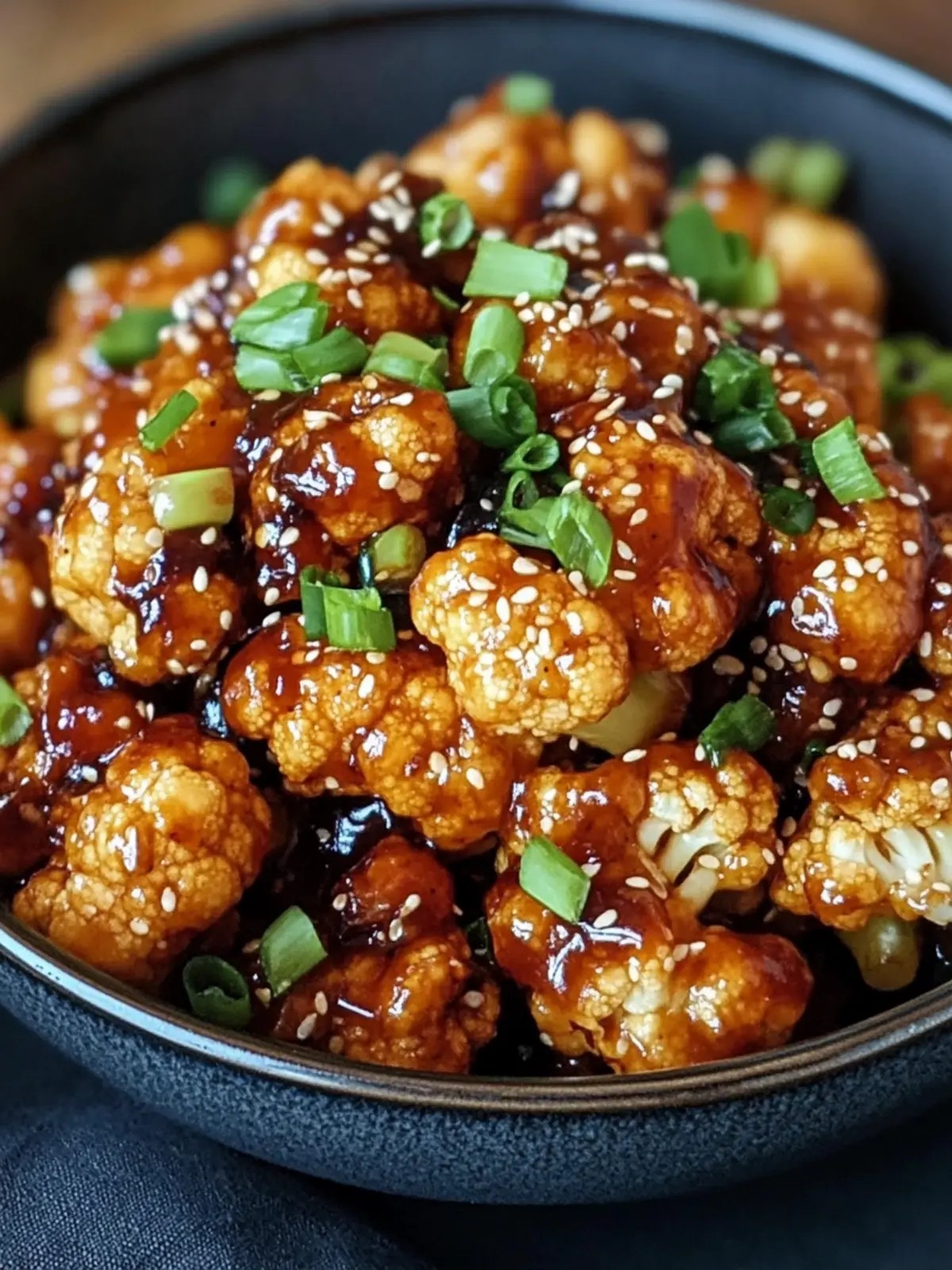 Sticky Sesame Cauliflower
