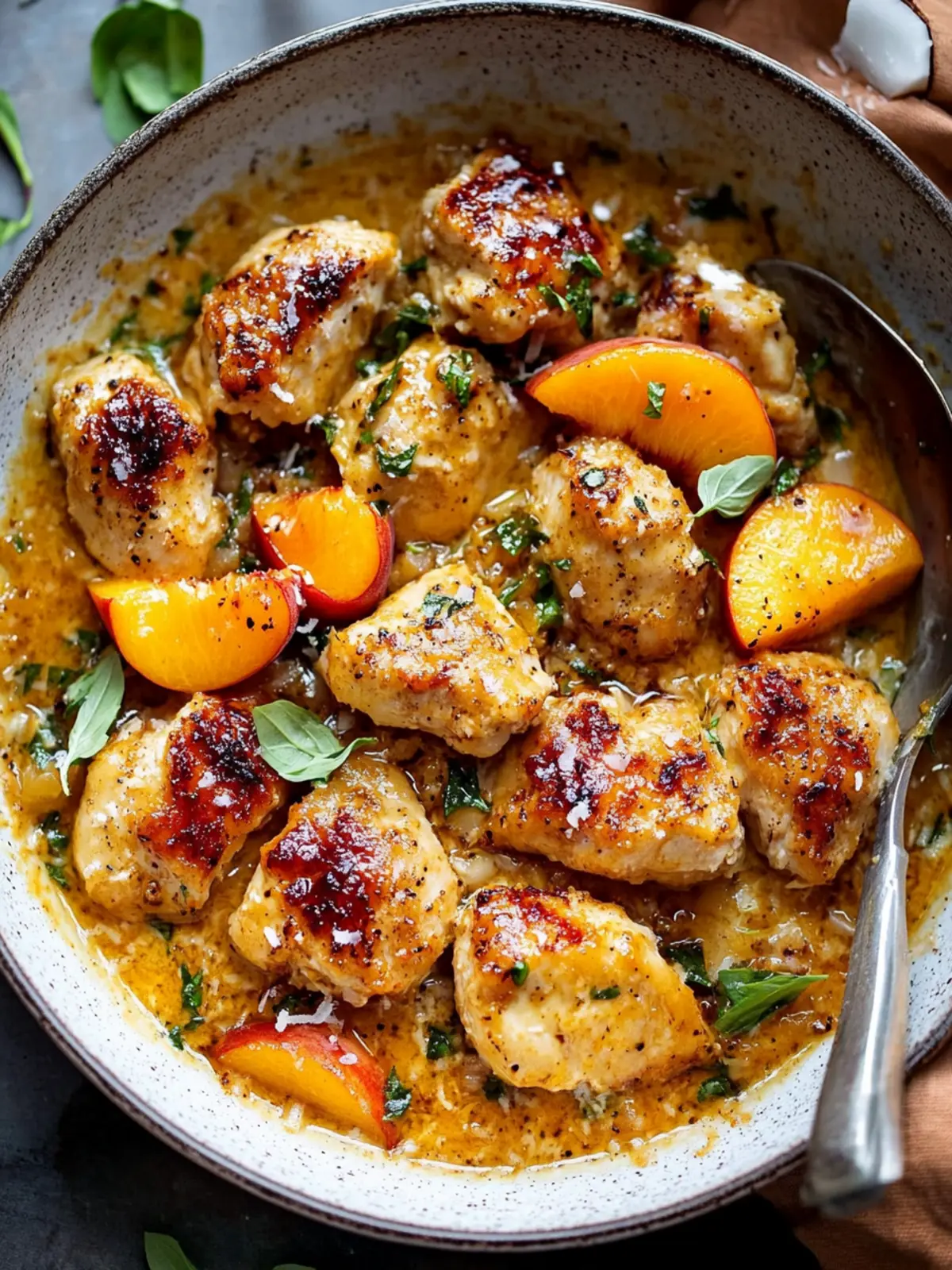 Coconut Peach Chicken