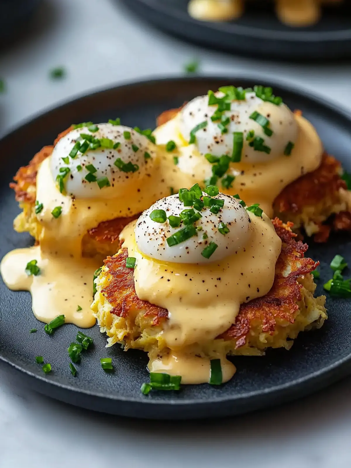 Mouthwatering Latke Eggs Benedict