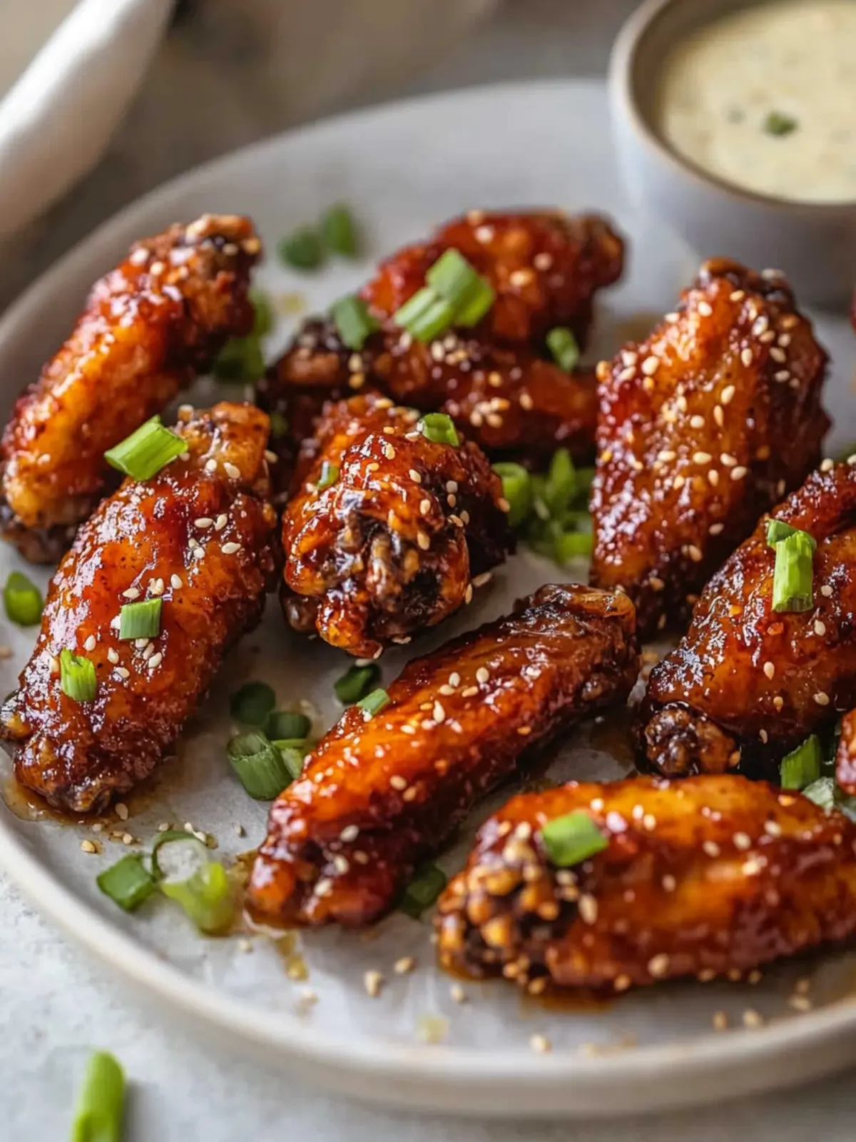 Sticky Gochujang Wings With Kimchi Ranch