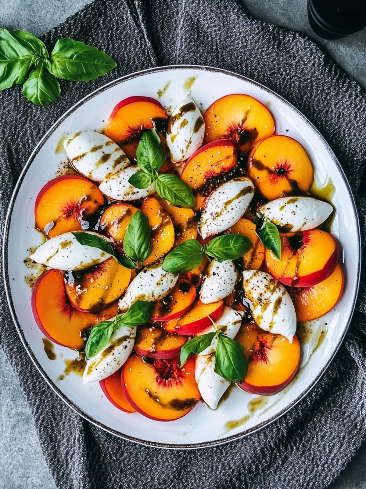 Peach Caprese Salad