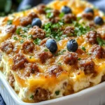Sweet Maple Sausage Breakfast Casserole