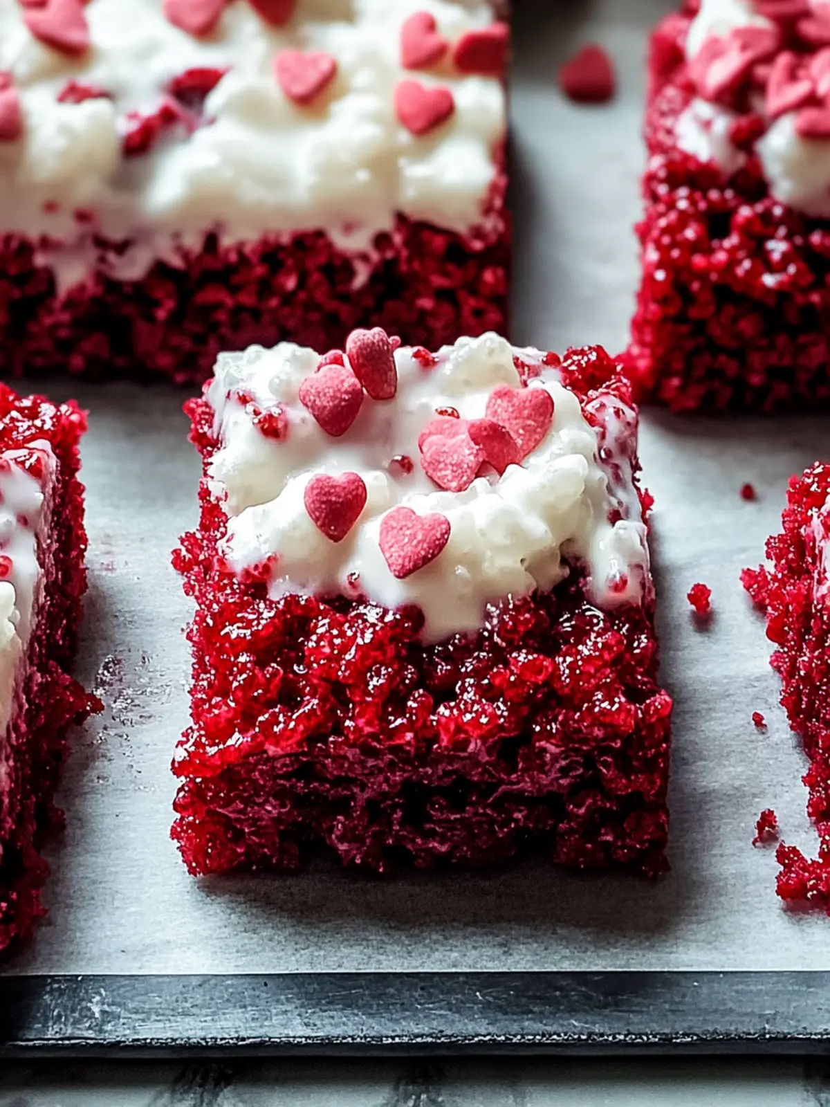 Indulge in Irresistible Red Velvet Rice Krispie Treats