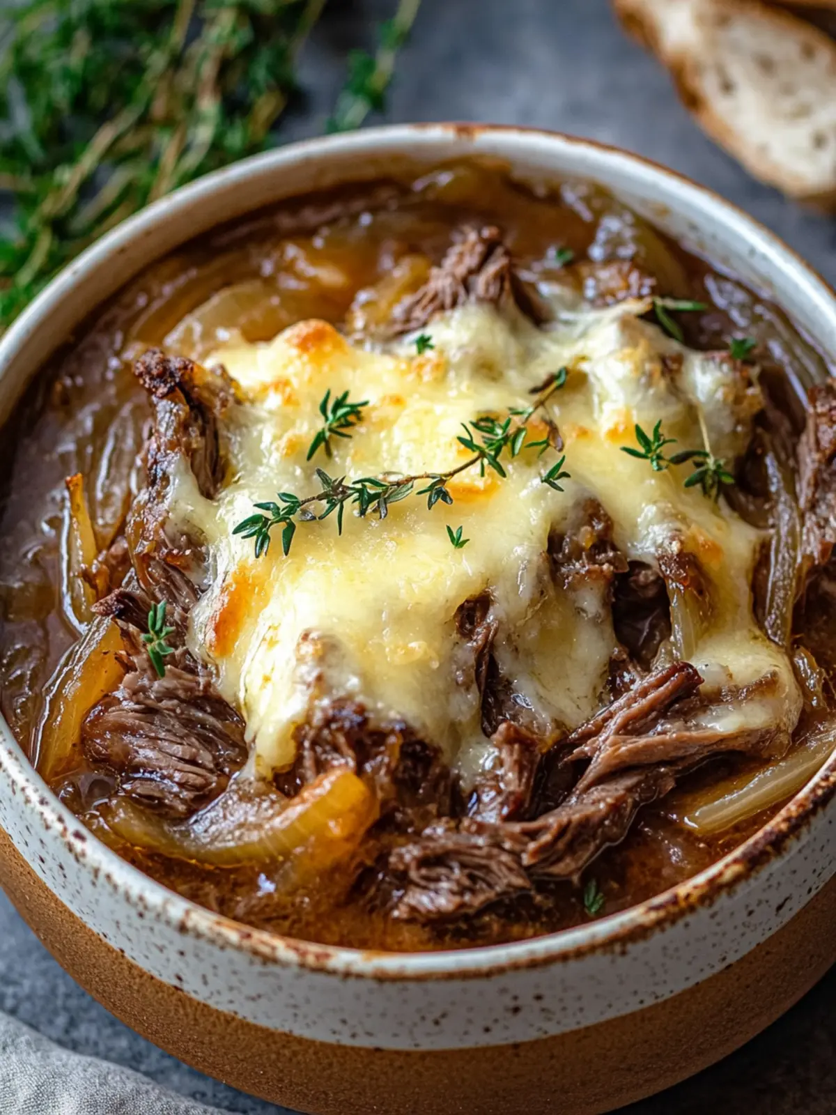 Mouthwatering French Onion Beef Pot
