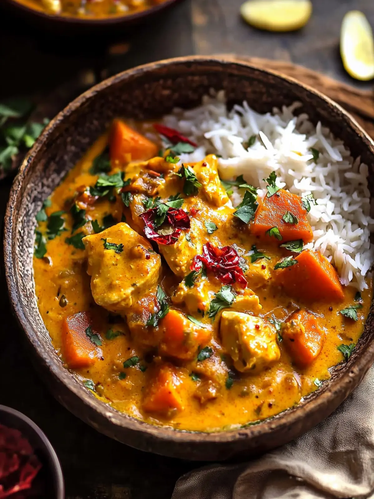30 Minute Indian Chicken Sweet Potato Curry