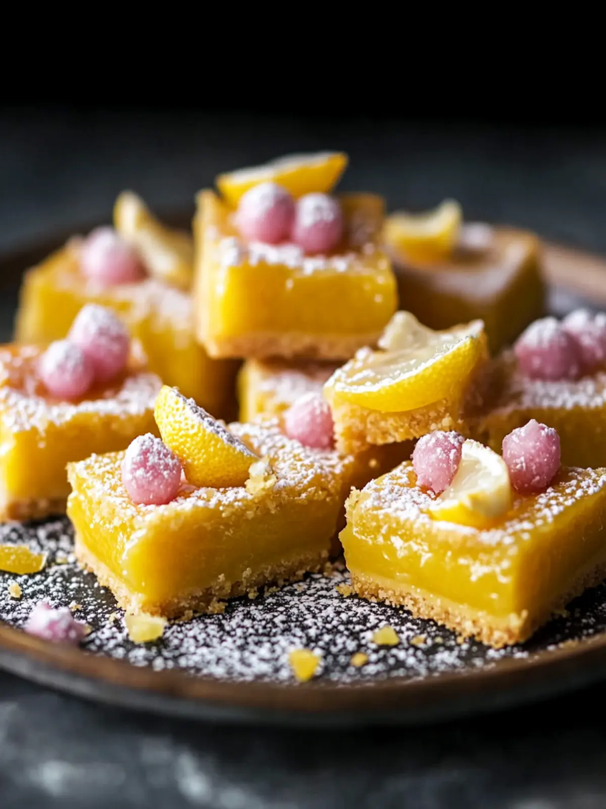 Zingy lemon bars recipe