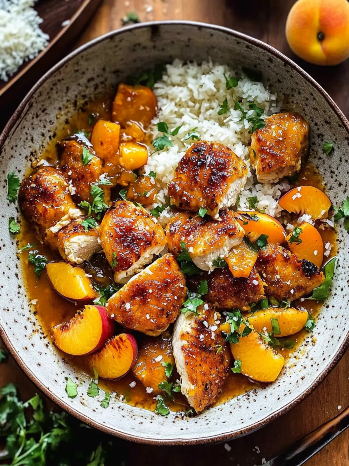 Coconut Peach Chicken