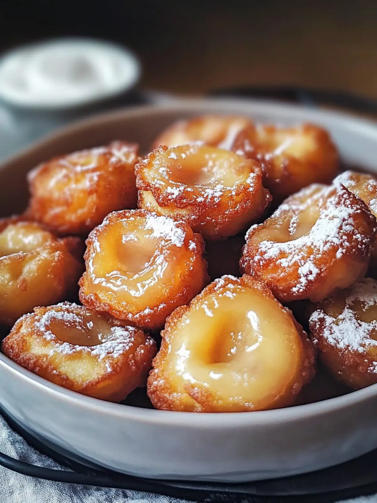 Warm Baked Apple Fritters