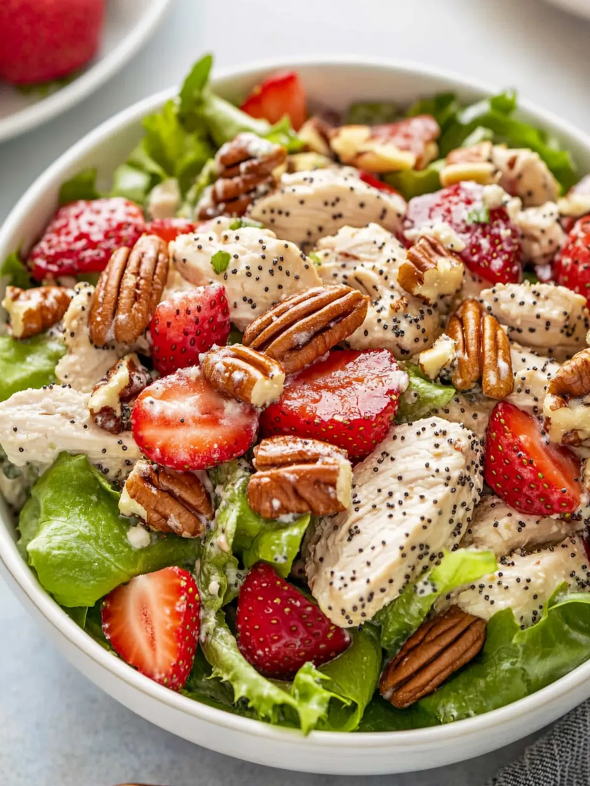 Strawberry Poppy Seed Pecan Chicken Salad