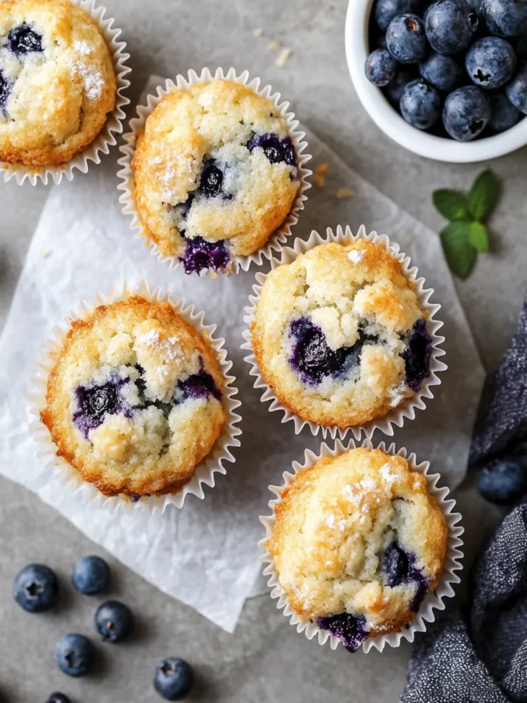 Bakery Style Blueberry Muffins