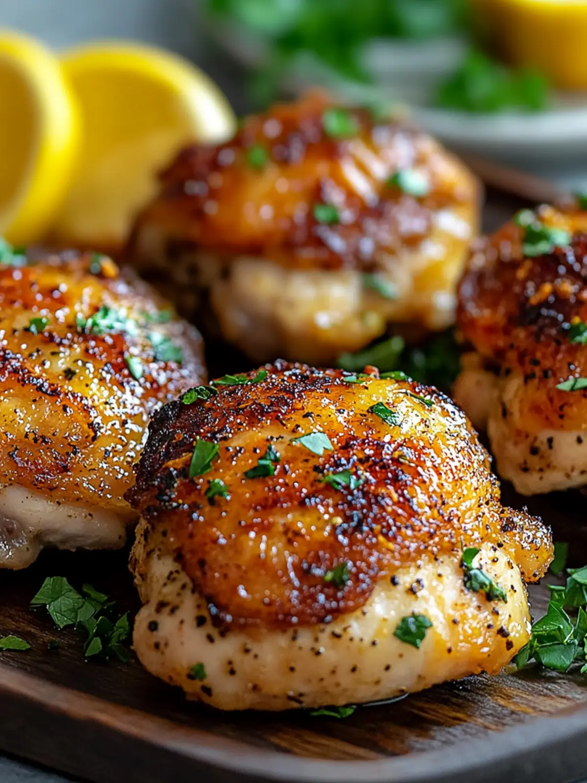 Crispy Baked Chicken Thighs