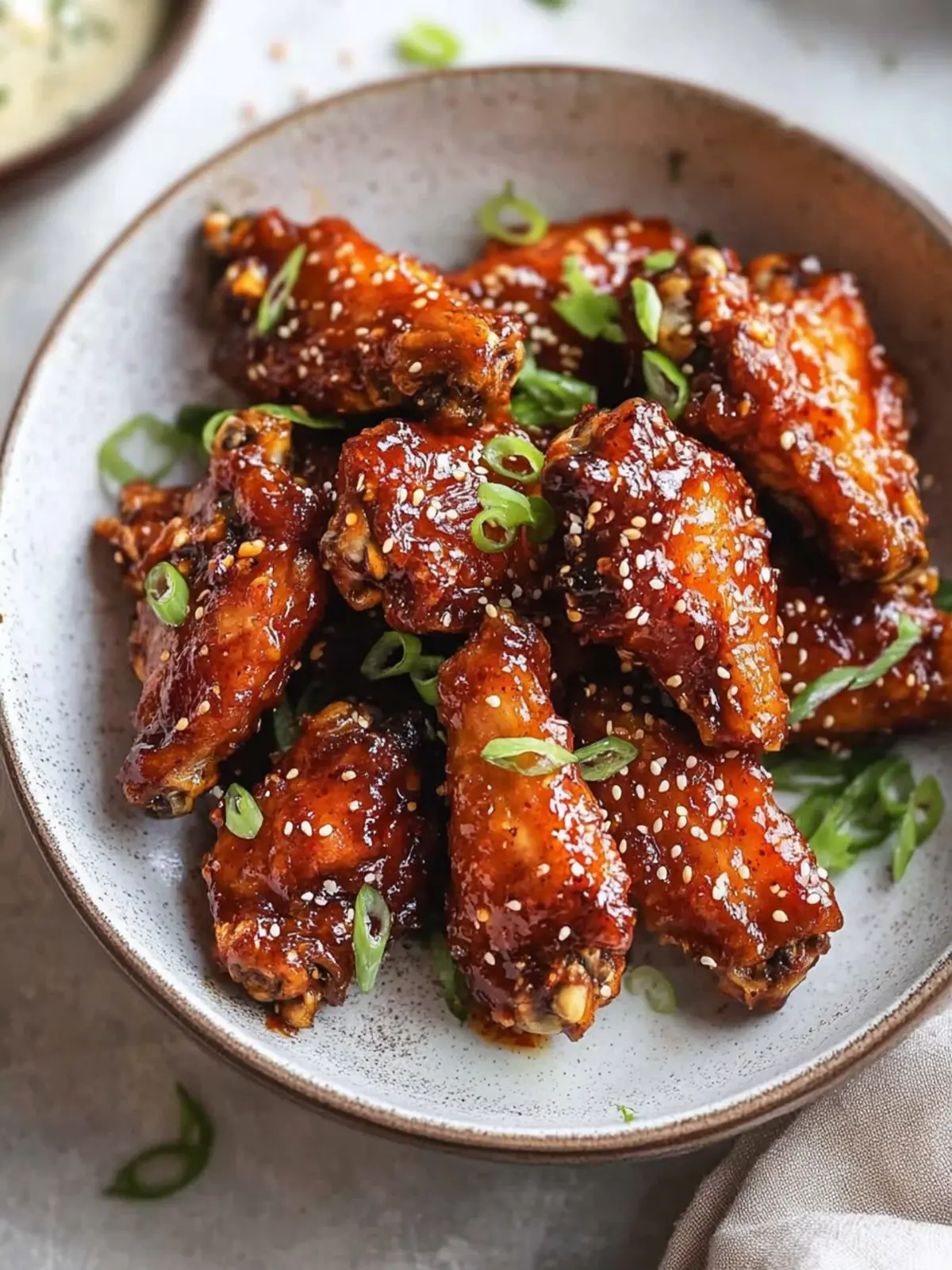 Sticky Gochujang Wings With Kimchi Ranch