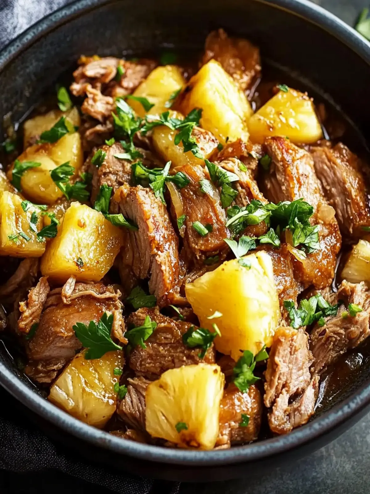 Slow Cooker Pineapple Pork