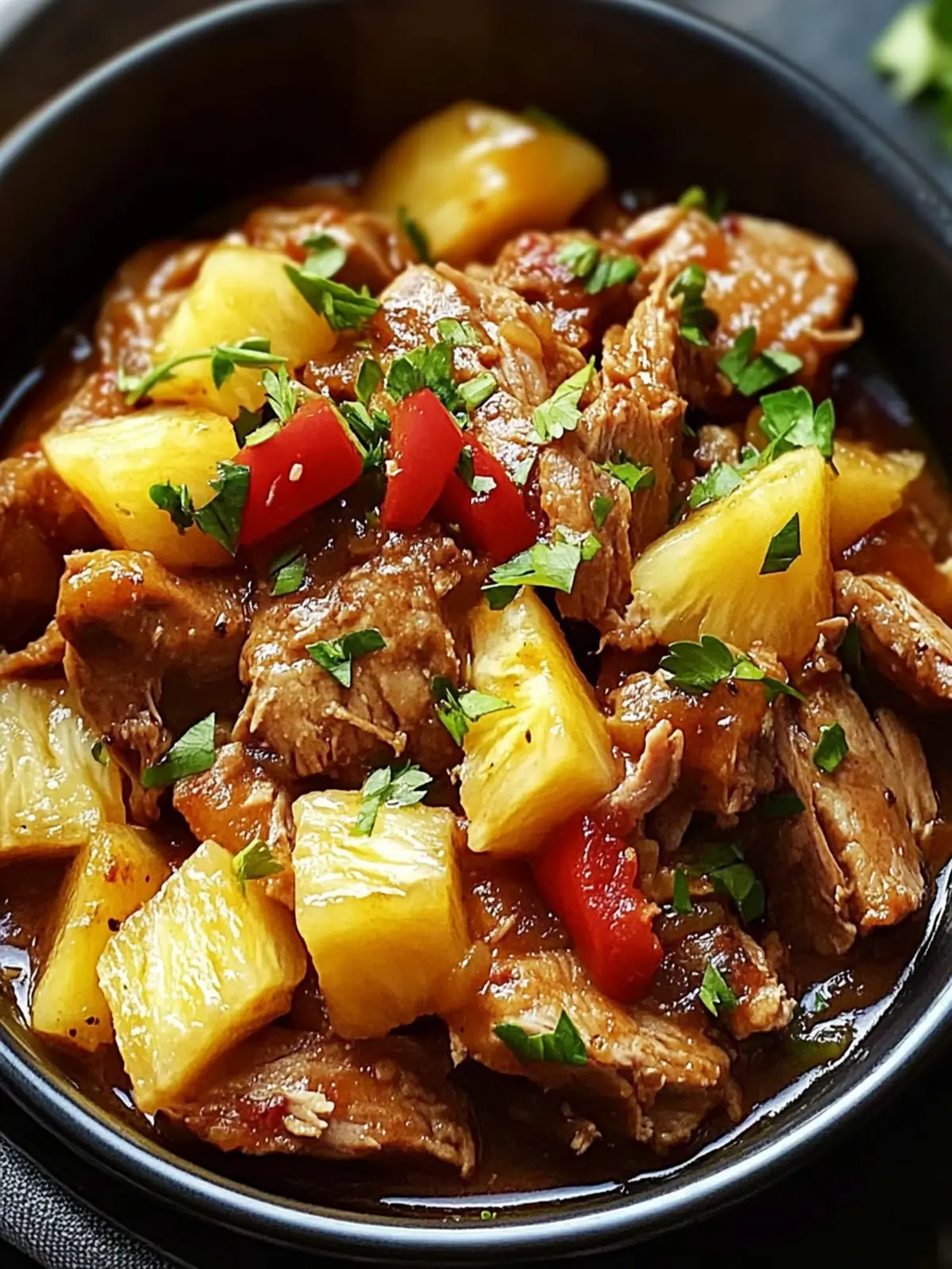 Slow Cooker Pineapple Pork